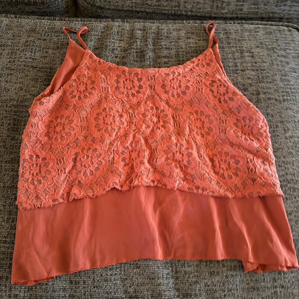 Rue21 Coral Lace Camisole Top